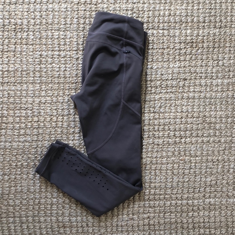 Grey/purple Athleta leggings